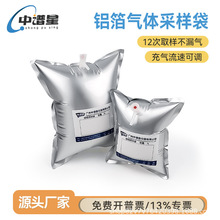 中谱星铝箔采气袋铝塑复合膜气体采样袋单双阀门0.1L/0.5L/1L/15L