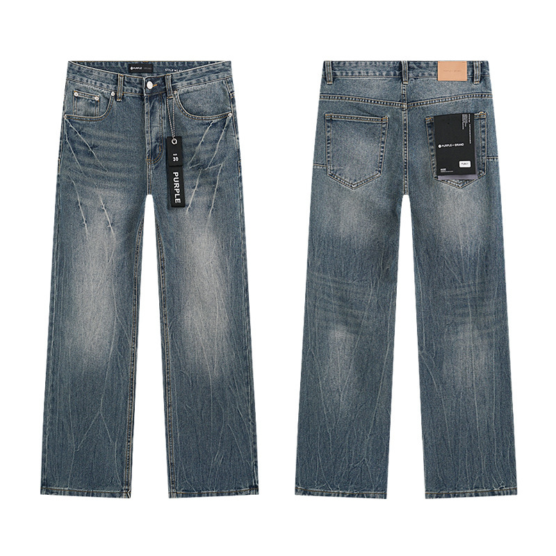 PURPLE BRAND JEANS美潮高街男士休闲破洞设计款修身显瘦牛仔长裤|undefined