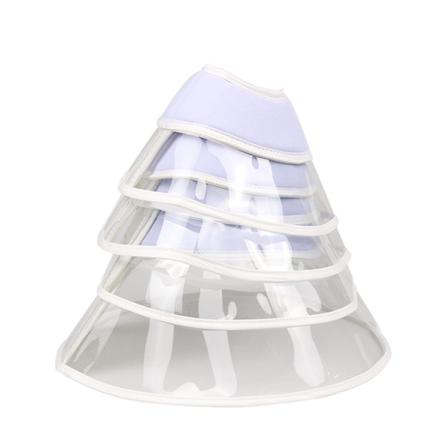 Amazon's new pvc spliced ​​Elizabethan ring soft cat collar anti-biting and anti-licking pet collar manufacturer