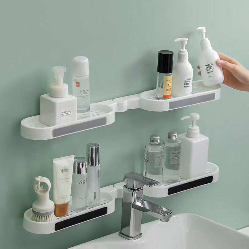 Bathroom Cabinet Triangular Storage Rack Toilet Punch-Free Storage Wall-Mounted Shelf Wall Bathroom Bathroom