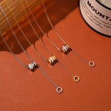 项链女日韩风小蛮腰气质小众锁骨链网红潮流微钻时尚新款钛钢项链