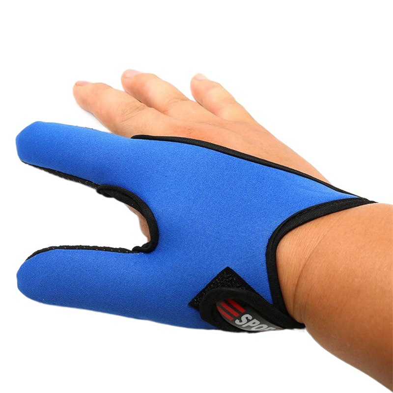 Manufacturers supply double-finger throwing rod control line fishing gloves throwing rock fishing single-finger gloves non-slip two-finger gloves