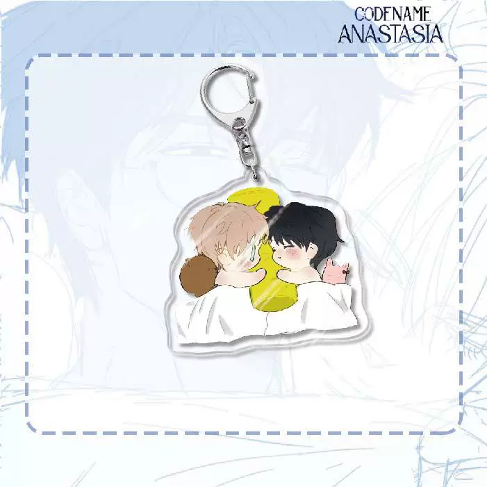 Acrylic Keychain (Codename Anastasia) Double-Sided 6 cm, Cute Character Pendant