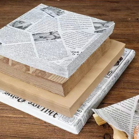 厂家批发鸡肉卷汉堡纸一次性烘焙用纸淋膜防油包装纸  防油纸