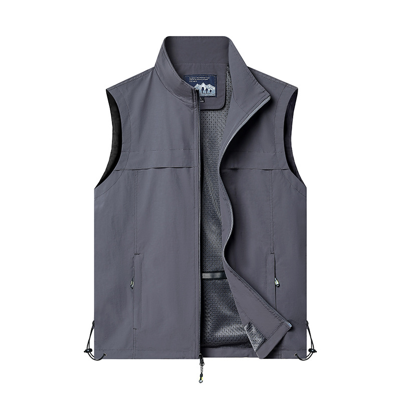 Chaleco de hombre al aire libre camisa de hombro ocio fotografía de montaña primavera y otoño chaleco de pesca chaleco de verano chaleco chaqueta