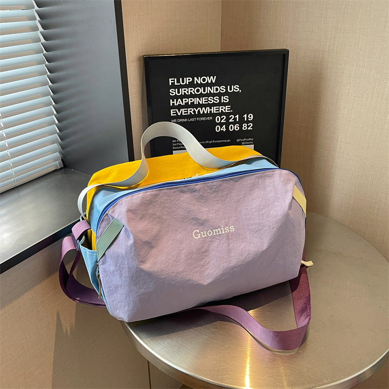 Dopamine swimming bag for women, waterproof gym bag for men, portable lightweight sports bag, large capacity short-trip business travel bag Dopamine swimming bag for women, waterproof gym bag for men, portable lightweight sports bag, large capacity short-trip business travel bag