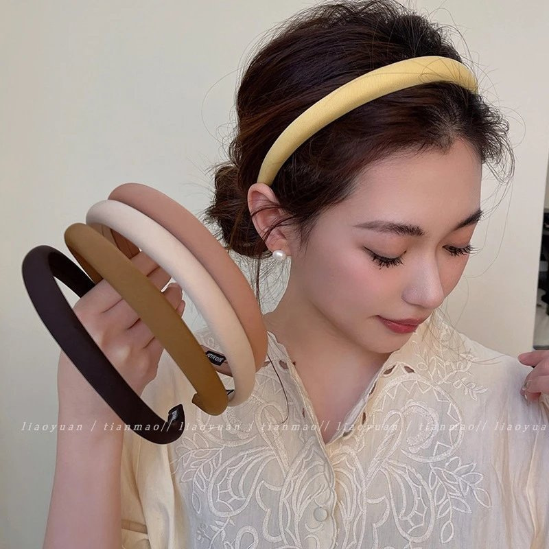 优家选品甜美发箍女2025新款高级感韩国格子头箍高颅顶发卡发饰品