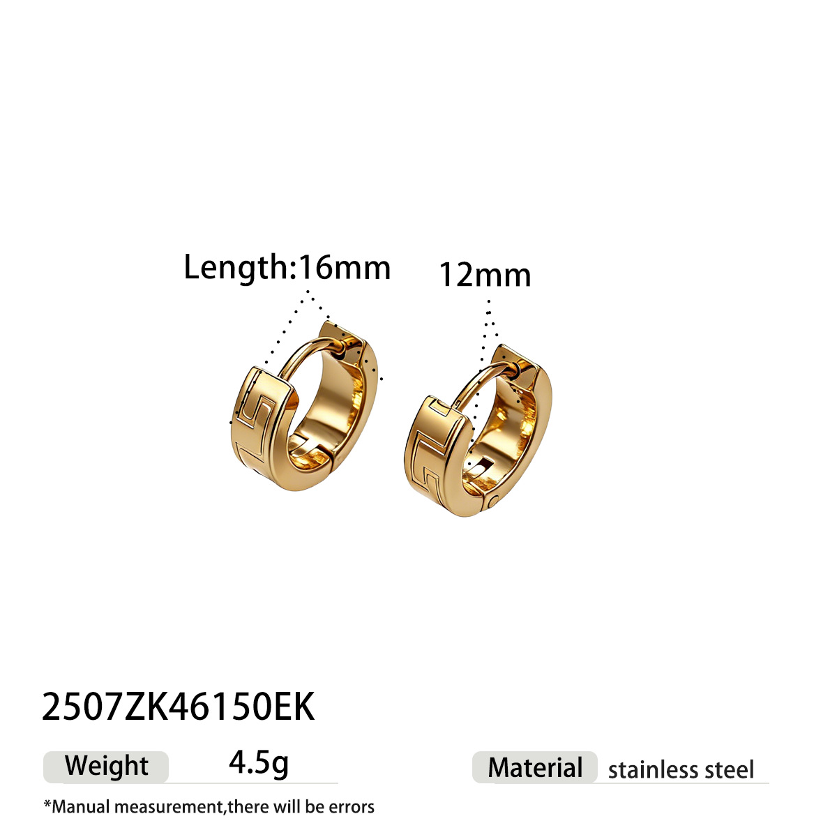 TENA Europa y América pendientes de acero inoxidable vacaciones nicho de diseño de textura de acero de titanio ligero lujo de alta calidad joyas para los oídos