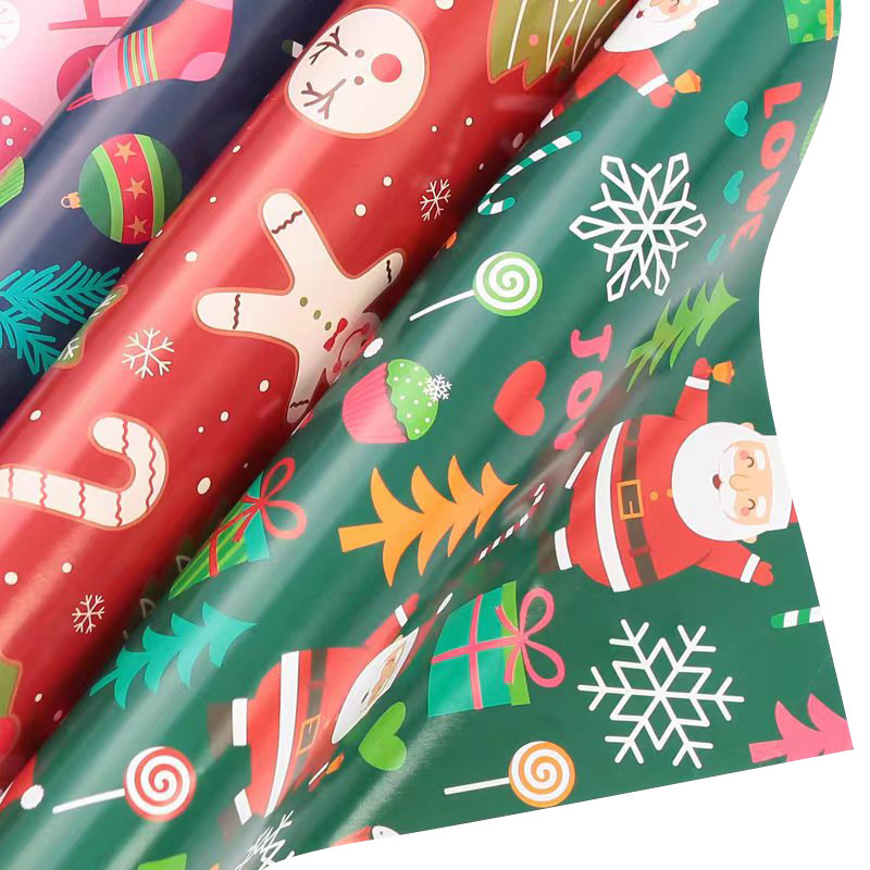 卸売り漫画クリスマス包装紙複数の模様はクリスマス装飾包装プレゼント箱キャンディーを選ぶことができる|undefined