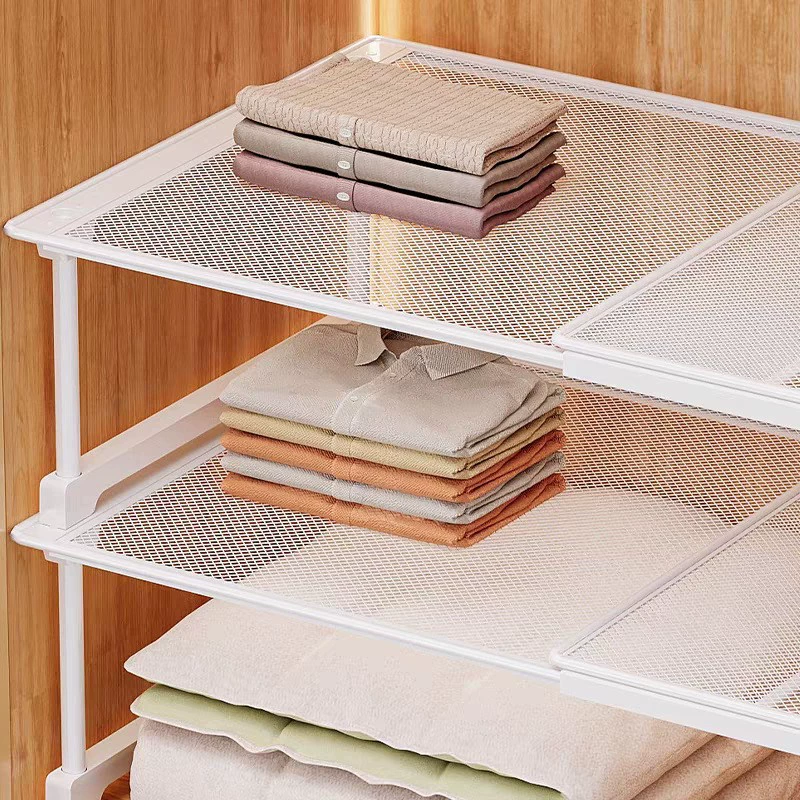 Wardrobe Shelf Rack Stackable No-drill Home from Yomiego