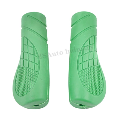 rubber, anti-slip, universal for – Motorcycle Handle Cover - 1-pair-green