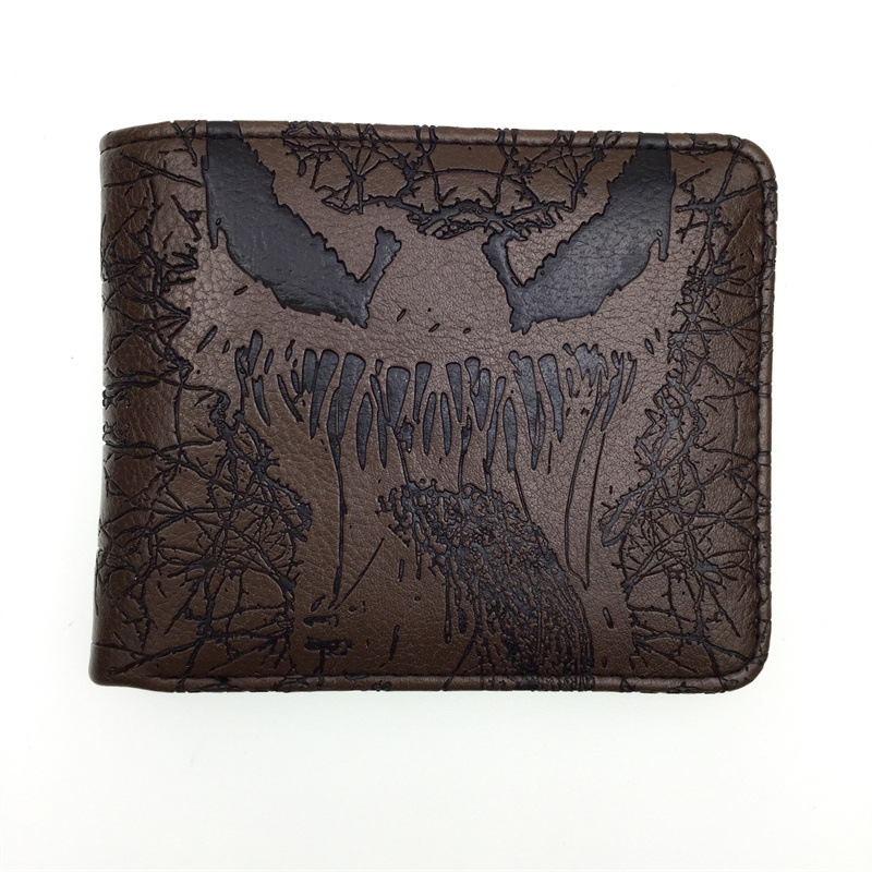 Spider-Man Deadpool relieve bolso de cambio superhéroes perimetral Wolverine Hulk estudiantes hombres y mujeres bolsas de tarjetas PU