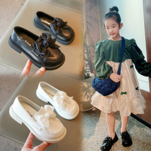 Girls' Leather Shoes 2022 Summer New Korean Style Children's Princess Shoes Soft Sole Non-Slip Shoes for Large Children and Girls