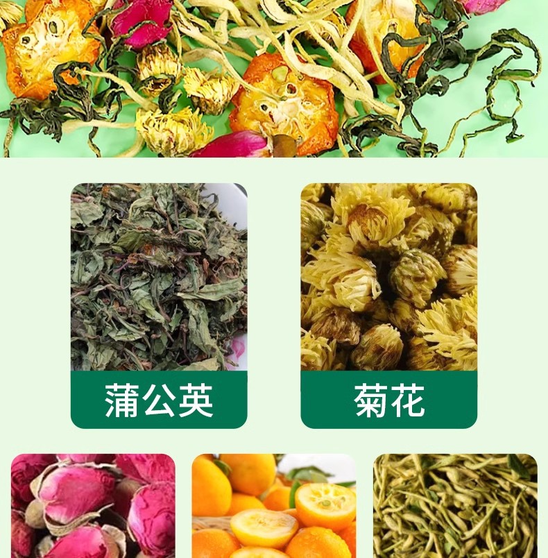 Dandelion Kumquat Tea Bags 50g Individual Sachets Traditional Herbal Infusion quality and texture