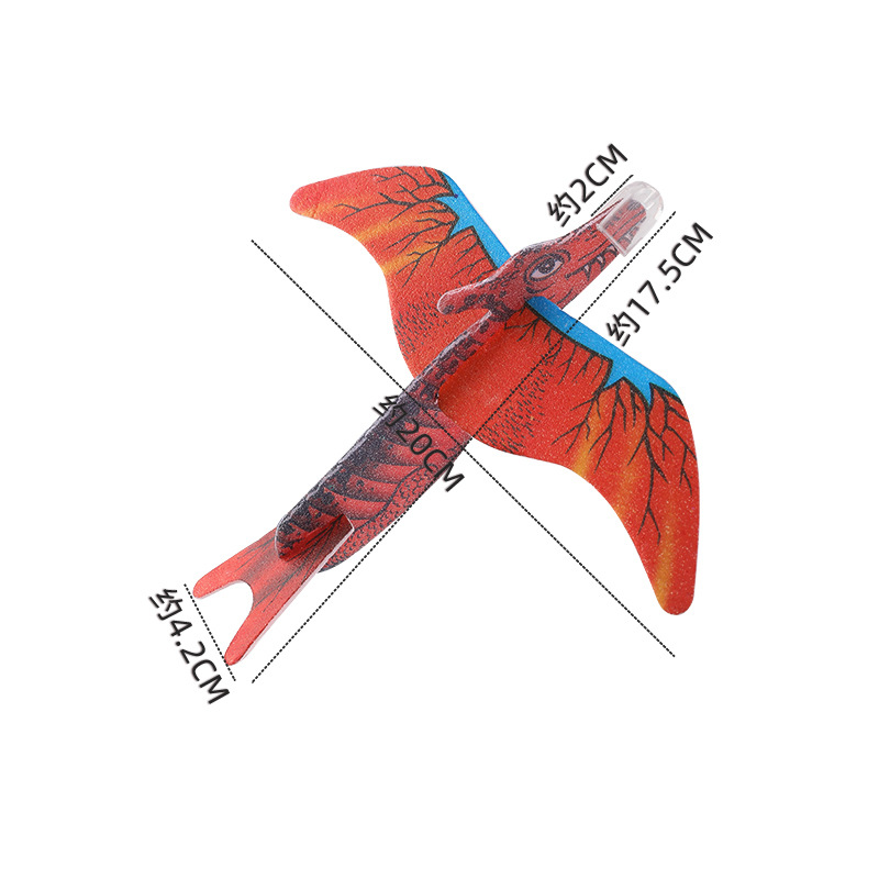 Dibujos animados animales espuma aviones mano tiro dinosaurio unicornio modelo de avión montado kindergarten juguetes hechos a mano transfronteriza