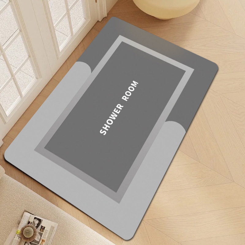 Cross-Border Nordic Minimalist Diatomaceous Earth Foot Mat, Water-Absorbent and Quick-Drying Bathroom Mat, Household Entryway Dirt-Resistant Door Mat, Available for Dropshipping Cross-Border Nordic Minimalist Diatomaceous Earth Foot Mat, Water-Absorbent and Quick-Drying Bathroom Mat, Household Entryway Dirt-Resistant Door Mat, Available for Dropshipping