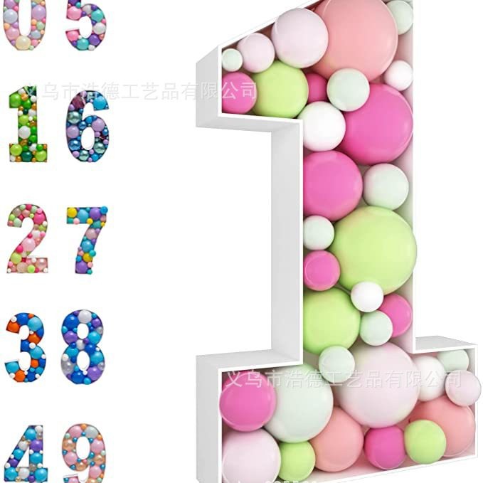 Fabricante tridimensional digital KT tablero caja globo relleno KT tablero digital marco modelado globo caja decoración fondo