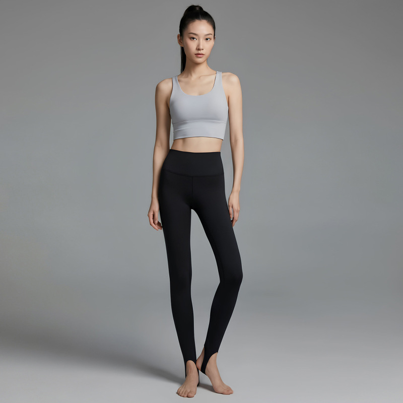 Yoga Pants with Foot Straps, Slimming Elastic High-Waisted Shark Pants for Outdoor Wear, Spring and Summer Tummy Control Fitness Leggings Yoga Pants with Foot Straps, Slimming Elastic High-Waisted Shark Pants for Outdoor Wear, Spring and Summer Tummy Control Fitness Leggings
