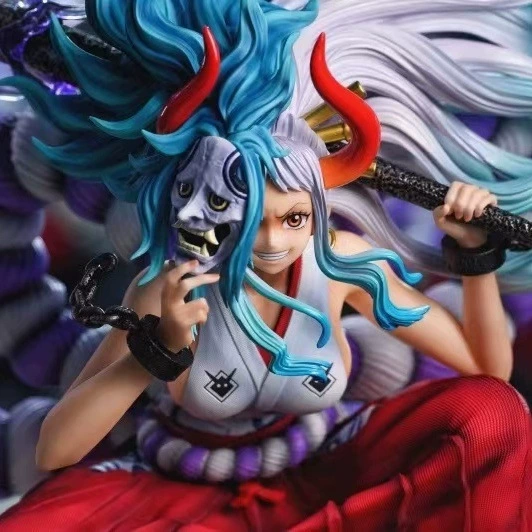 Фигура GK Yamato (One Piece) — поза crouching с основанием головы дракона, окрашенная коллекционная