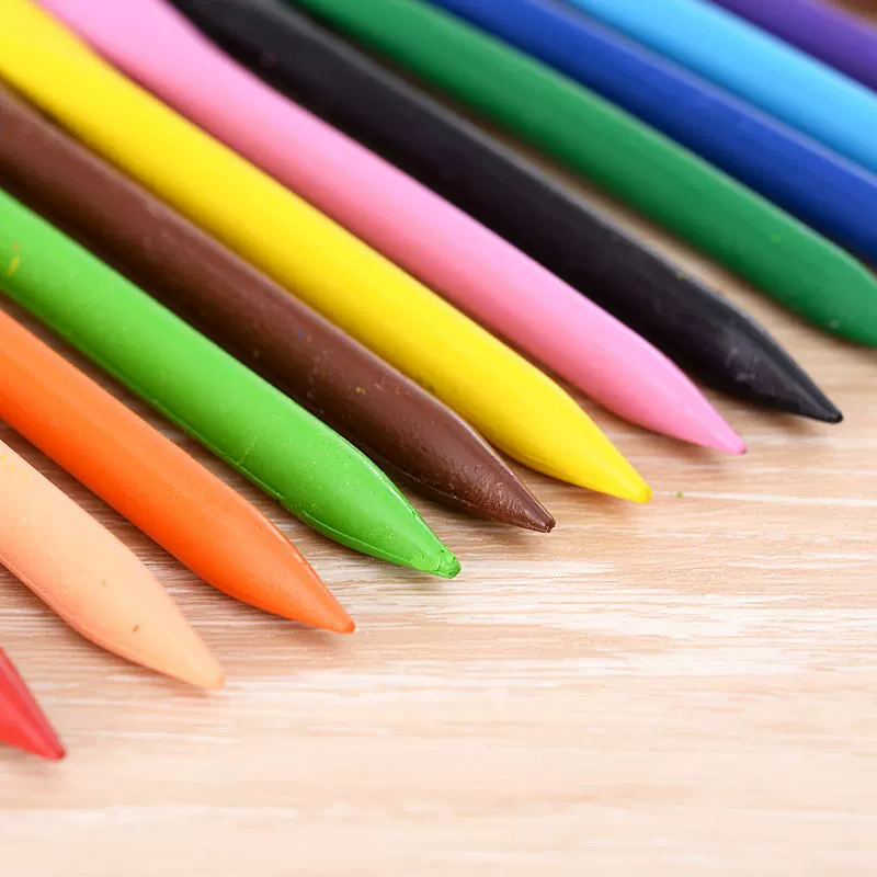 灵动鸟 Children's plastic crayons, 24 colors, washable