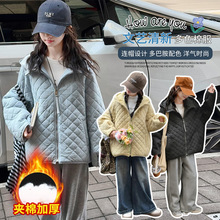 女童棉衣儿童秋冬装洋气外套2025新款中大童夹棉加厚秋装棉服袄潮