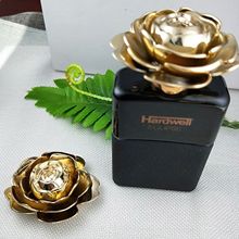 厂家供应 创意玫瑰花金属香水瓶盖 高档玫瑰金香水瓶盖 合金瓶盖