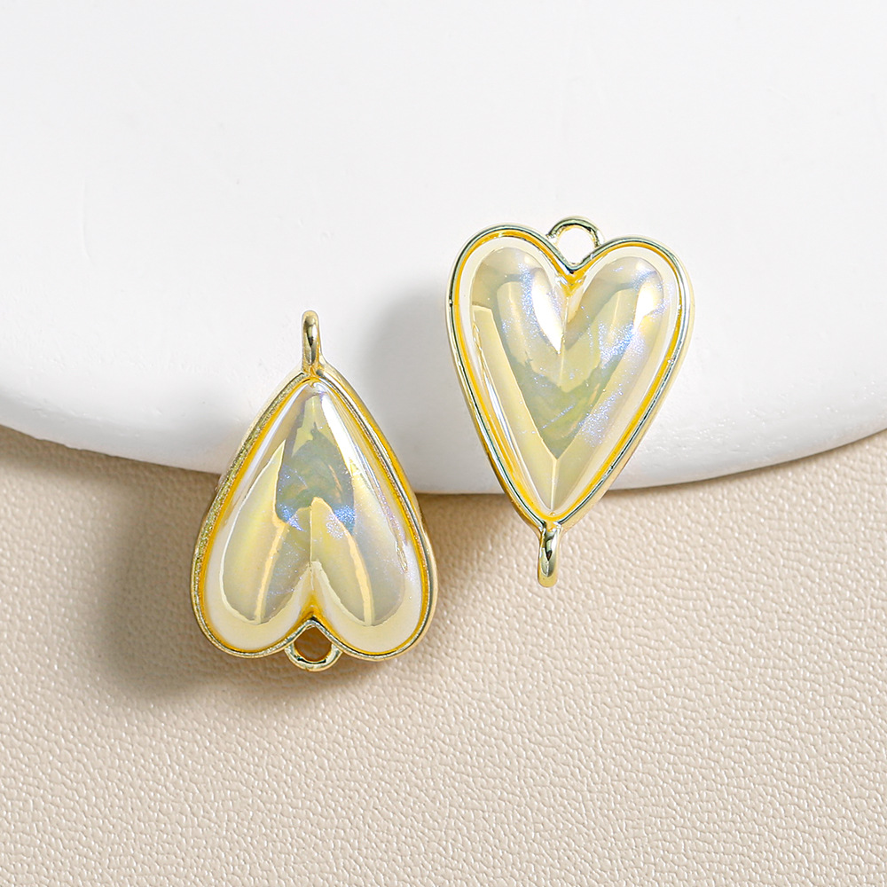 Heidi Mermaid Aleación doble cara amor accesorios joyería cadena de teléfono móvil collar llavero doble colgante