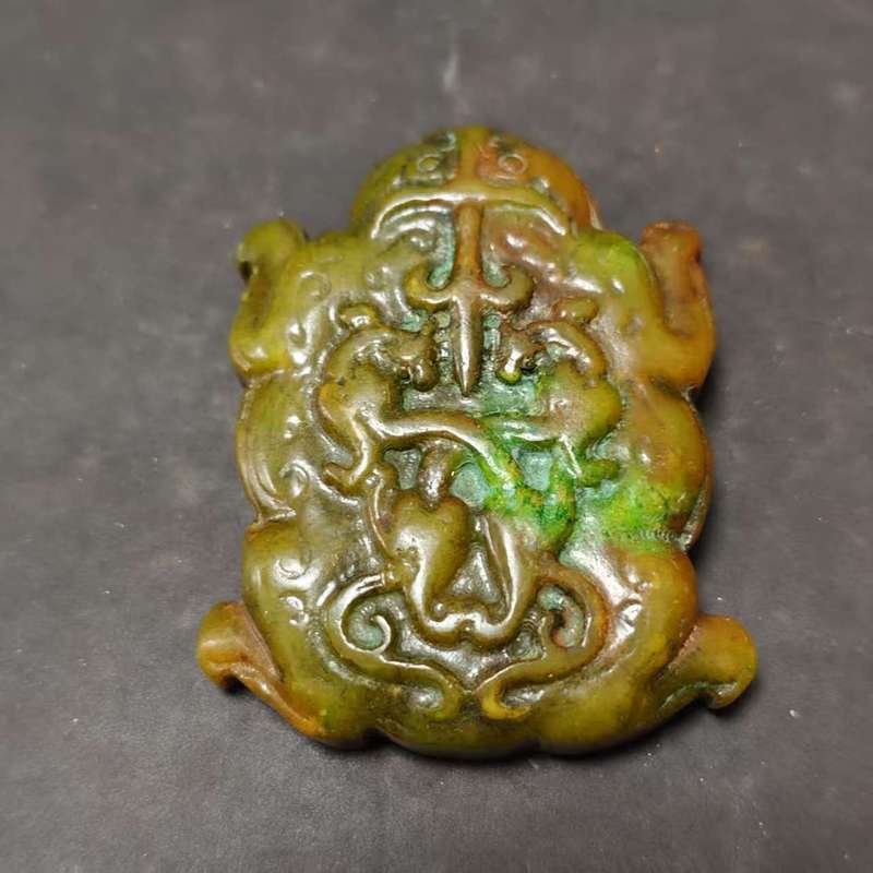 批发仿古做旧岫玉工艺品手把件摆件龙凤玉佩宫廷定型盒批发直播私|undefined
