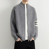 2026秋季青少年运动风腈纶针织衫宽松长袖圆领透气毛衣外套，男装针织衫/毛衣，星座614