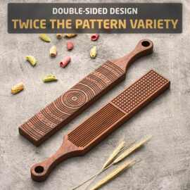 跨境木质面片制作板黄油板手工制作面片制作器手柄意大利面盘