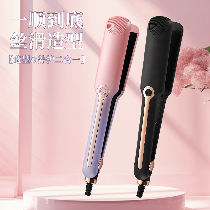 Cross-Border Electric Hair Straightener and Curler, Dual-Use, Non-Damaging to Hair, Home-Use Lazy Curling Iron, Straightening Tool, Dormitory Flat Iron, Hair Care