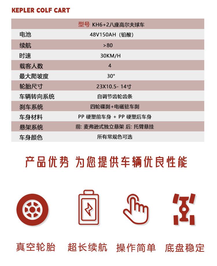 Foreign Trade Export Electric Golf Cart, 86-Seater Tourist Vehicle for Scenic Spots, Campus Property Sightseeing Vehicle, Golf Course Special Vehicle