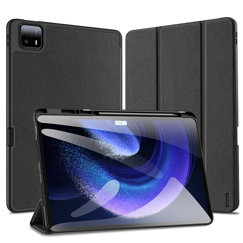 Aplicable a Xiaomi Pad6Max Tablet funda protectora Xiaomi14-inch Tablet funda tri-fold resistente a caídas Flip Funda de cuero