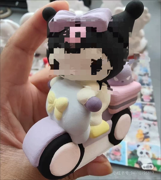 Motorcycle cool plaster white embryo 9cm