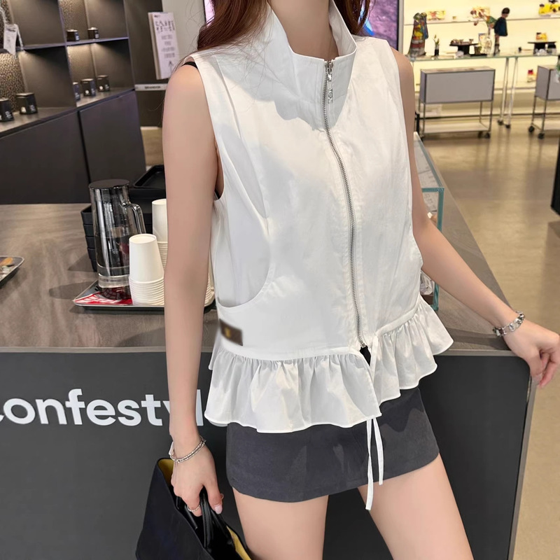 High-End Version 26Ss Summer L Brand Monogram Leather Stylish Design Vest Top for Women High-End Version 26Ss Summer L Brand Monogram Leather Stylish Design Vest Top for Women