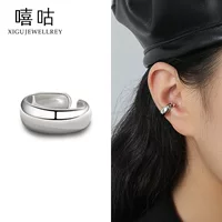 Xi Goo E1512 S925 Серебряная широкая клипса для ушей Женская модная тенденция темперамента холодная серьга без ушей