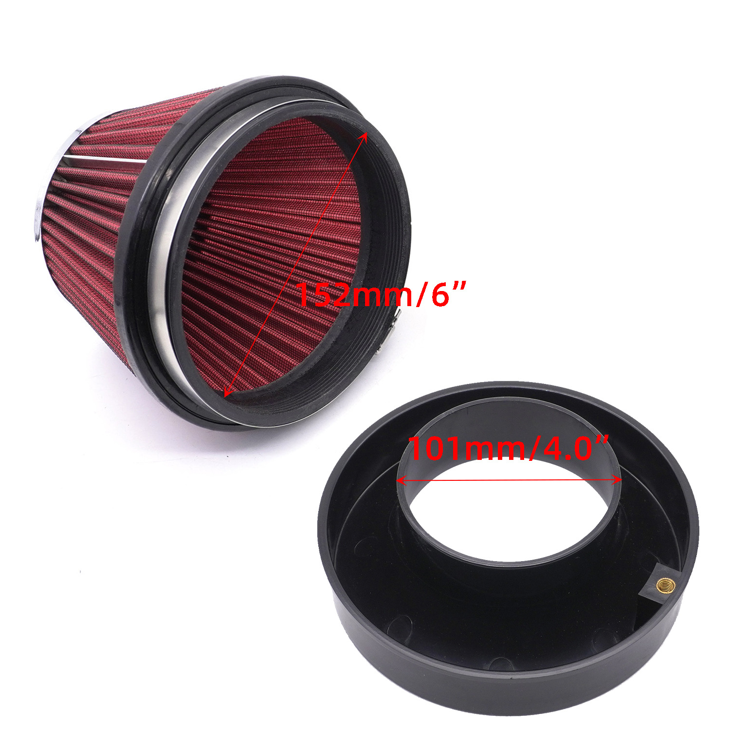 Air Filter Mushroom Head 101/89/76mm Car Large Diameter High Flow Air Filter Car Air Intake Modification