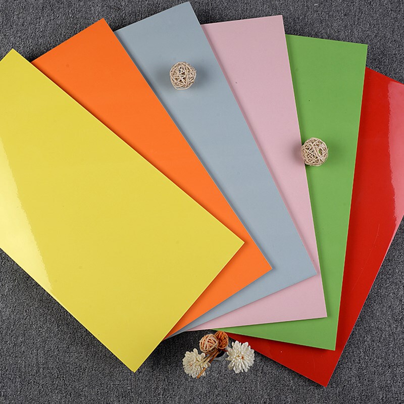 Scandinavian Bright Matte Pure Color Wall Tiles 300X600 Kitchen Bathroom Yellow Green Blue Pink Colorfuled Tiles Kindergarten