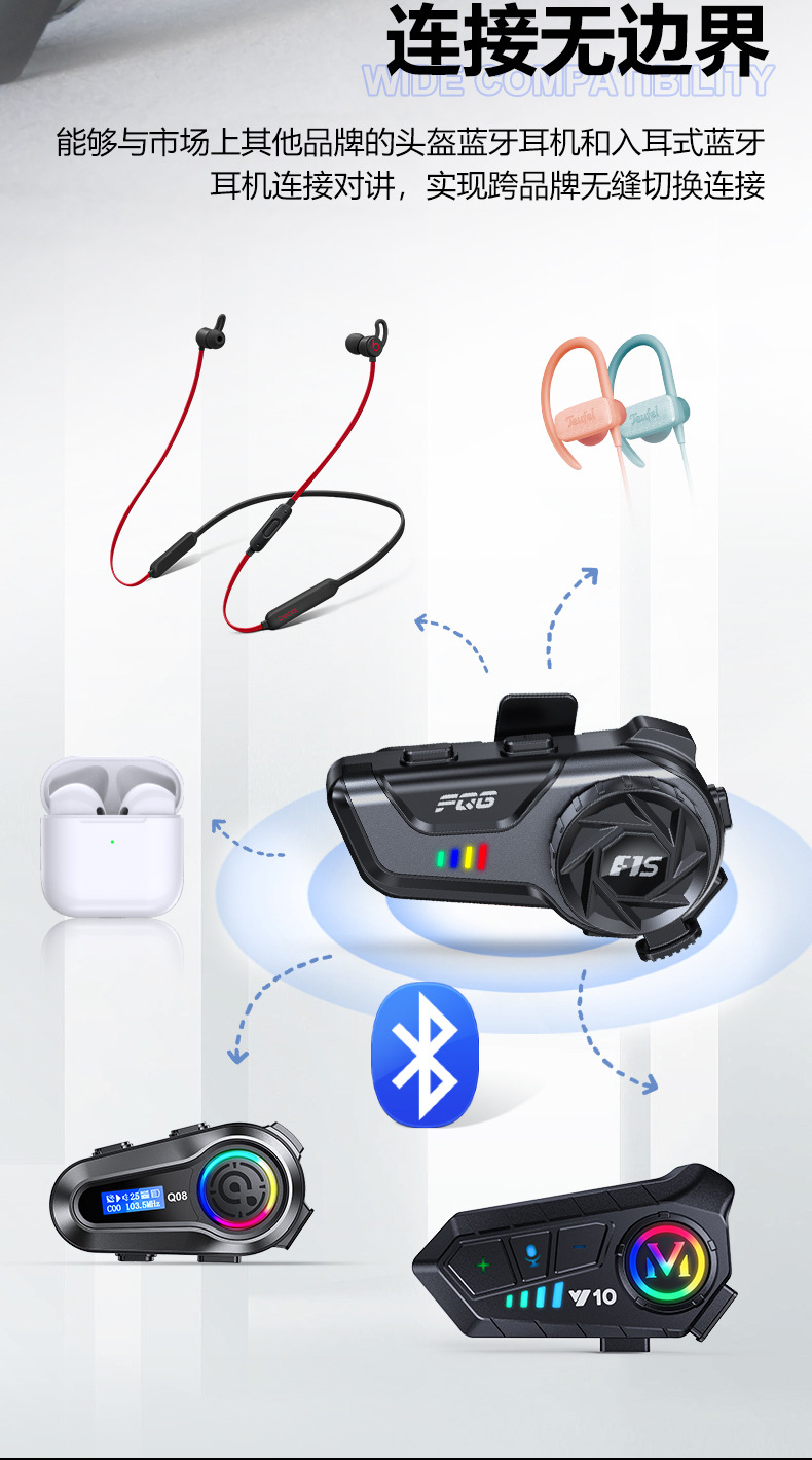 Helmet Bluetooth Headset Motorcycle Half Helmet Takeaway Rider Riding Long Battery Life Intercom Motorcycle Full Helmet Built-In Wholesale