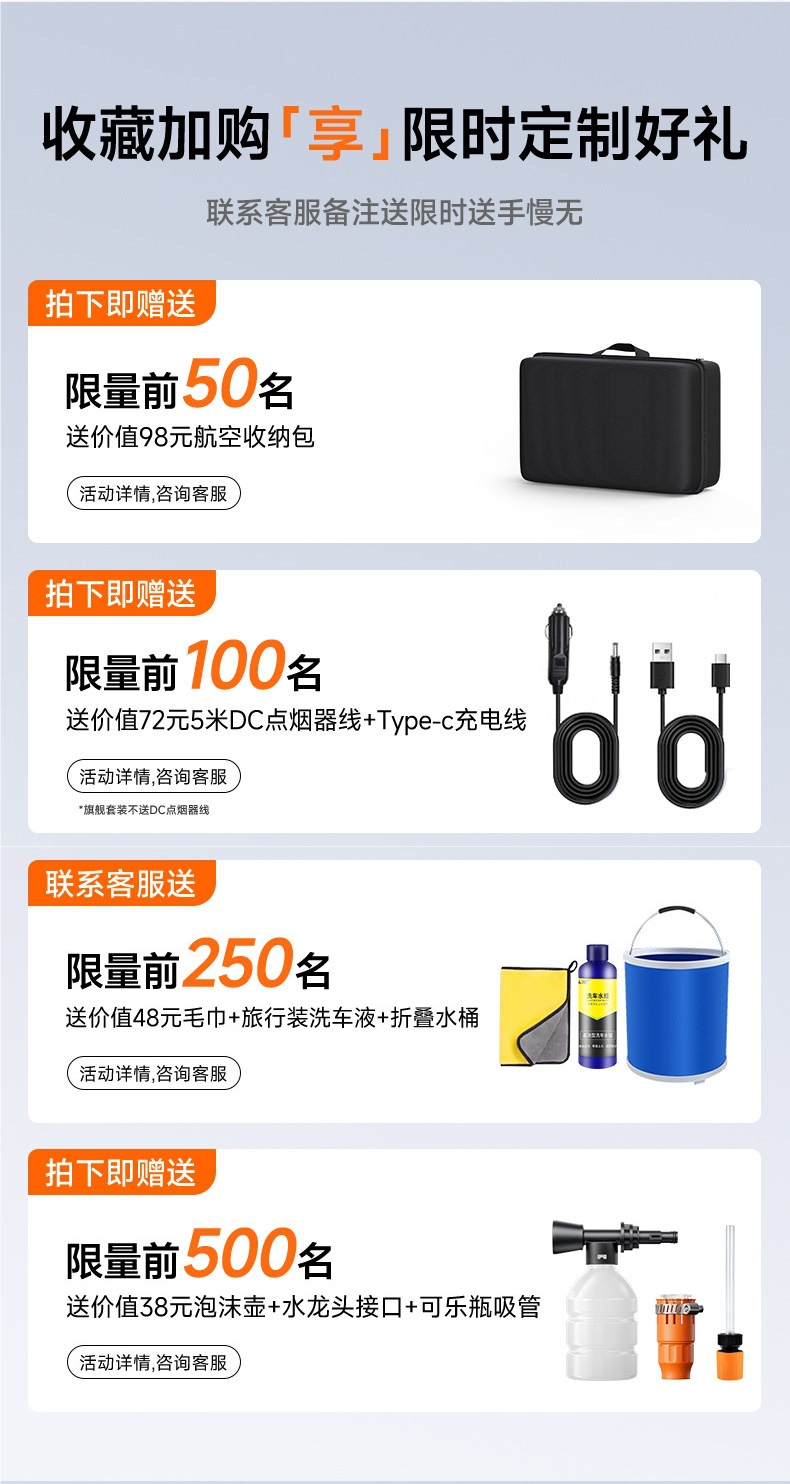 Wireless Car Washing Machine, High-Pressure Water Gun, Household Electric Lithium Battery, 2026 New Model Cleaning Machine, Powerful Booster Device