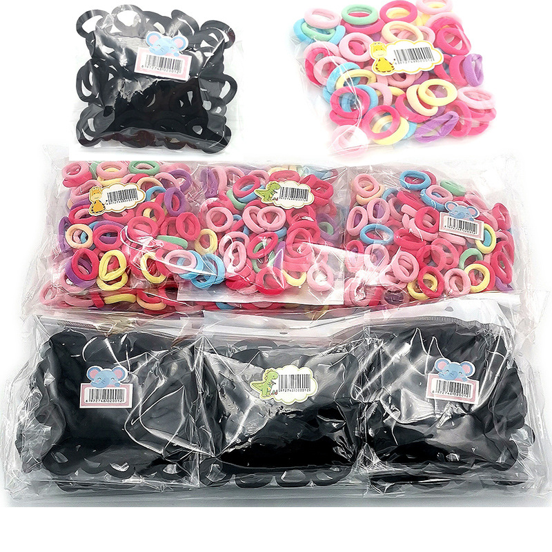 75 TT banda de goma anillo de goma tocado cuerda del pelo accesorios para el cabello de los niños dos yuanes tienda de joyería al por mayor suministro image 7