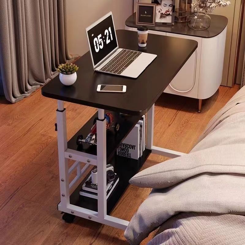 Bedside Table, Movable, Simple Small Table, Bedroom Home Use, Student Desk, Simple Adjustable Dormitory Lazy Computer Desk