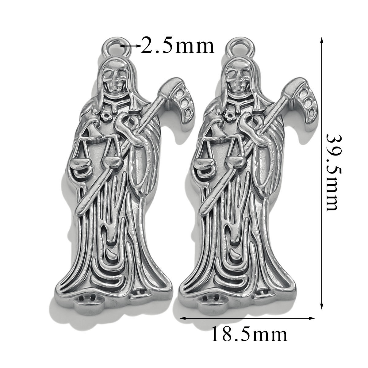 Acero inoxidable Europa y América de moda popular muerte cuchillo colgante DIY colgante chapado al vacío de oro 18K colgante al por mayor