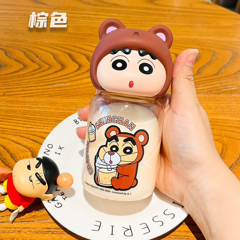水杯蜡笔小新迷你水杯正版学生公仔高颜值可爱杯子小巧迷你杯水杯|undefined