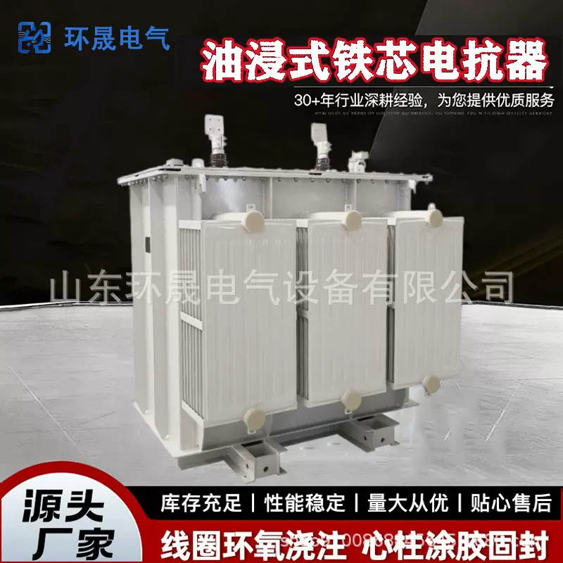 厂家直销高压电容电器三相大功率电力输入输出油浸式铁芯电抗器