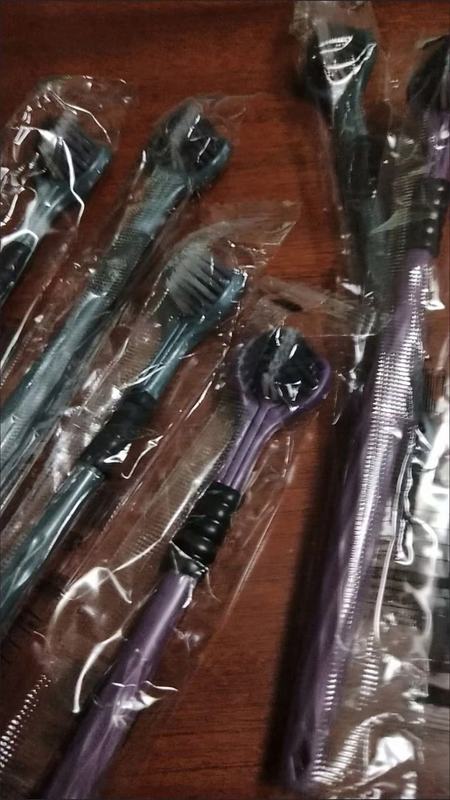 三面软毛牙刷360度家庭装成人家用去渍学生牙缝清洁舌苔三头牙刷|undefined