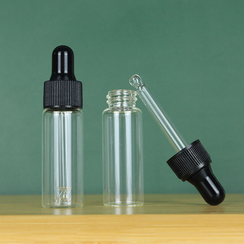 Dropper bottle 1ml 2ml 3ml 5ml transparent glass bottle sample bottle dropper bottle essential oil bottle