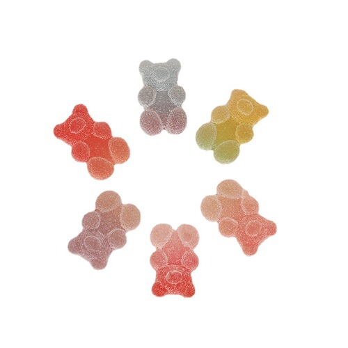 Resin accessories cartoon simulation gummy bears gradient jelly diy cream glue mobile phone case patch hairpin material