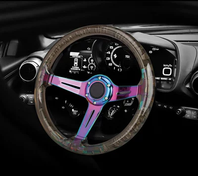Steering wheel Car Modification Game Competitive - black