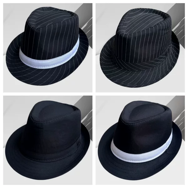 Retro British Jazz Hat Gentleman Casual Versatile Unisex Hat Magic Festival Stage Performance Hat Solid Color Hat